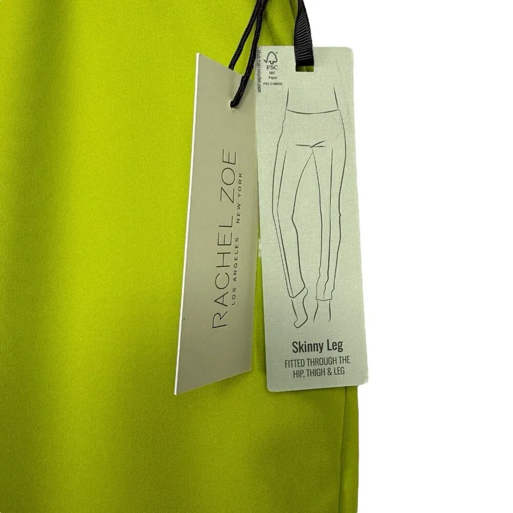 NEW Rachel Zoe High-Rise Slim Leg Pants Plus Size 16 Green Pull On Career NWT - Picture 5 of 8